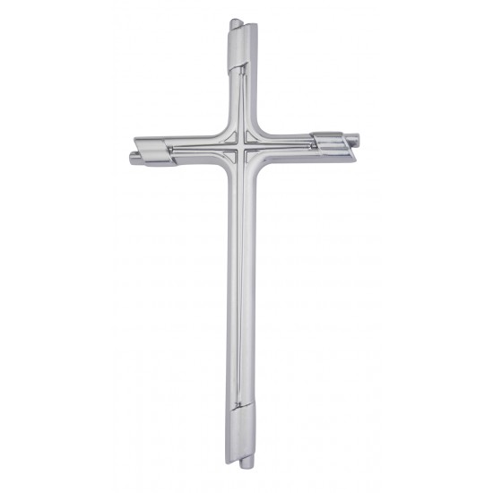 ΣΤΑΥΡΟΣ ΚΟΙΜΗΤΗΡΙΟΥ ΑΛΟΥΜΙΝΙΟΥ ΜΕΓΑΛΟΣ ΧΩΡΙΣ ΣΩΜΑ ΔΙΠΛΟΣ-NM