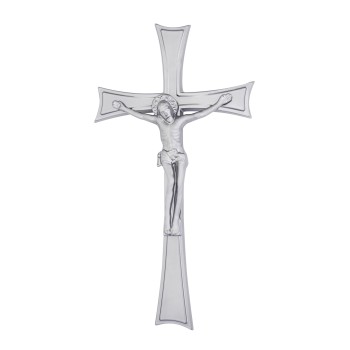 ΣΤΑΥΡΟΣ ΚΟΙΜΗΤΗΡΙΟΥ ΑΛΟΥΜΙΝΙΟΥ ΜΕΓΑΛΟΣ ΜΕ ΣΩΜΑ ΚΑΙ ΣΠΑΣΤΕΣ ΑΚΡΕΣ-NM