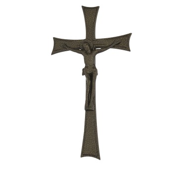 ΣΤΑΥΡΟΣ ΚΟΙΜΗΤΗΡΙΟΥ ΑΛΟΥΜΙΝΙΟΥ ΜΕΓΑΛΟΣ ΜΕ ΣΩΜΑ ΚΑΙ ΣΠΑΣΤΕΣ ΑΚΡΕΣ-GM