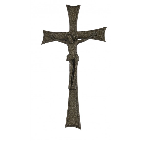 ΣΤΑΥΡΟΣ ΚΟΙΜΗΤΗΡΙΟΥ ΑΛΟΥΜΙΝΙΟΥ ΜΕΓΑΛΟΣ ΜΕ ΣΩΜΑ ΚΑΙ ΣΠΑΣΤΕΣ ΑΚΡΕΣ-GM