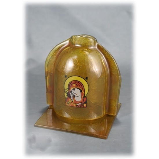 ΚΑΝΤΗΛΙ ΕΠΙΤΡΑΠΕΖΙΟ ΝΑΟΣ  ΜΙΚΡΟ ΑΠΌ ΦΥΣΗΤΟ ΓΥΑΛΙ  