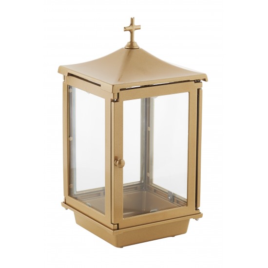 ΚΑΝΤΗΛΙ ΚΟΙΜΗΤΗΡΙΟΥ ΑΛΟΥΜΙΝΙΟΥ ΤΕΤΡΑΠΛΕΥΡΟ ΜΕ ΣΤΑΥΡΟ-BR