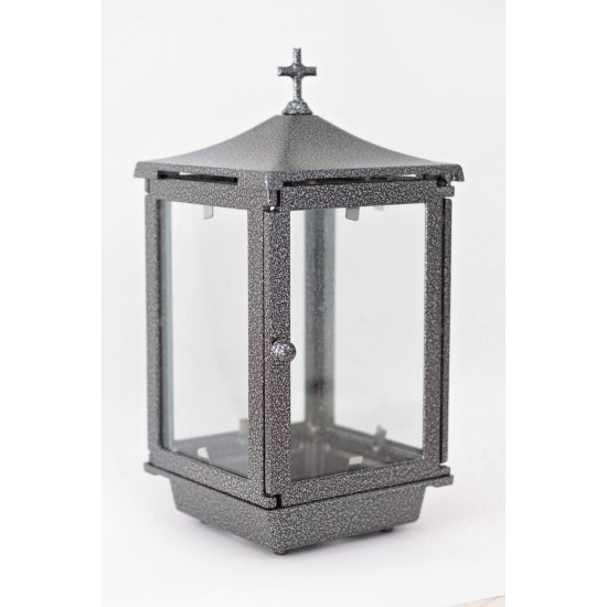 ΚΑΝΤΗΛΙ ΚΟΙΜΗΤΗΡΙΟΥ ΑΛΟΥΜΙΝΙΟΥ ΤΕΤΡΑΠΛΕΥΡΟ ΜΕ ΣΤΑΥΡΟ-SM