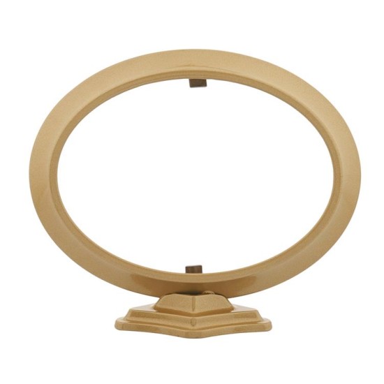 ΚΟΡΝΙΖΑ ΑΛΟΥΜΙΝΙΟΥ ΟΒΑΛ ΠΛΑΤΙΑ ΜΕ ΒΑΣΗ ΟΡΙΖΟΝΤΙΑ-BR