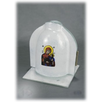 ΚΑΝΤΗΛΙ ΕΠΙΤΡΑΠΕΖΙΟ ΝΑΟΣ  ΜΙΚΡΟ ΑΠΌ ΦΥΣΗΤΟ ΓΥΑΛΙ  