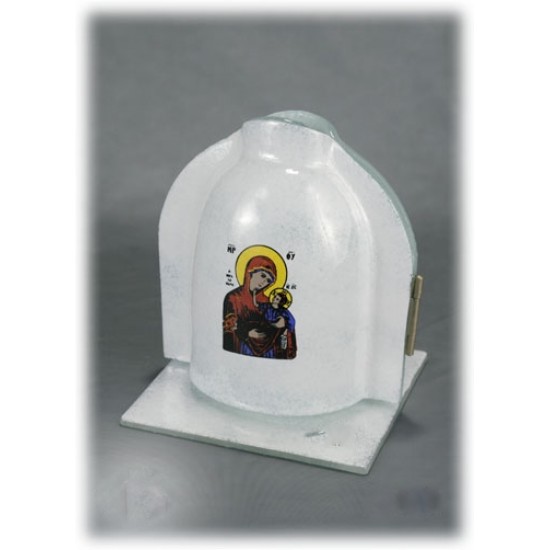 ΚΑΝΤΗΛΙ ΕΠΙΤΡΑΠΕΖΙΟ ΝΑΟΣ  ΜΙΚΡΟ ΑΠΌ ΦΥΣΗΤΟ ΓΥΑΛΙ  