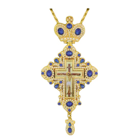 ΣΤΑΥΡΟΣ ΕΠΙΣΤΗΘΙΟΣ  ΕΠΙΧΡΥΣΟΣ ΣΜΑΛΤΟ ΜΩΒ ΠΕΤΡΕΣ